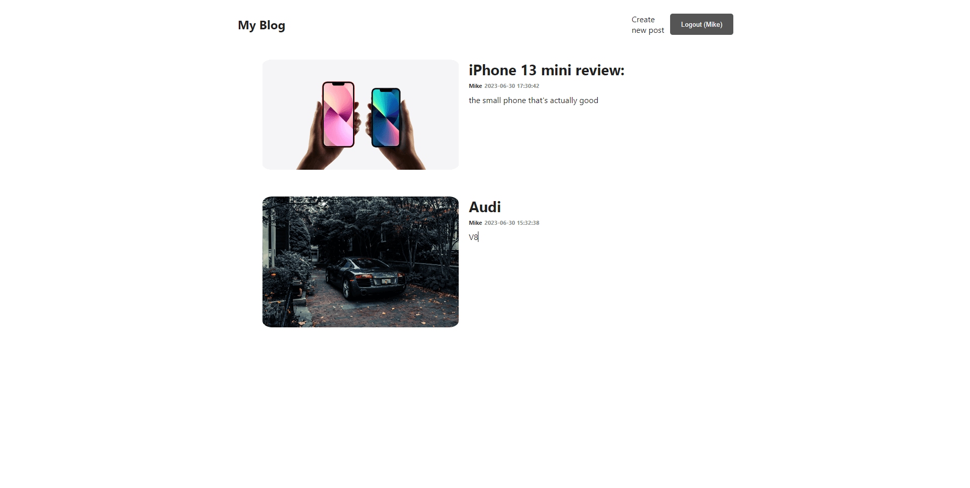 BlogMarine screenshot 1